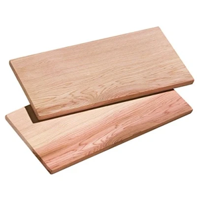 Abbildung von Küchenprofi BBQ Grillbrett SMOKY aus Zedernholz , 2x im Set Optimal Für Fisch, Fleisch und Gemüse 35 x 16 1 cm eine intensive Rauchentwicklung ein einzigartiges Geschmackserlebnis