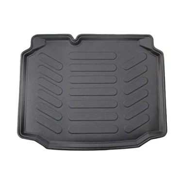 Abbildung von Rizline Passgenau 3D Kofferraumwanne Kompatibel mit Seat Leon 3 Gen 2012 2020 Kofferraummatte Schutzmatte Auto Zubehör Antirutschmatte Kantenschutz Kofferraumwann TPE Gummi Dauerhaft Schwarz