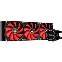 Abbildung von Xilence LQ360 AMD und Intel AiO 360mm Wasserkühlung, 3x 120mm PWM Lüfter, 400W TDP, rot/schwarz