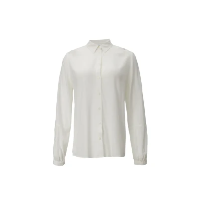 Abbildung von comma casual identity Ziernaht Hemdbluse, Damen, Größe: 36, Weiß