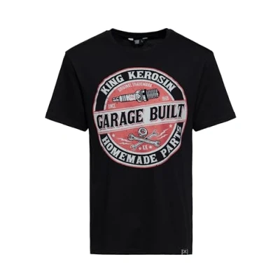 Abbildung von KingKerosin T Shirt Garage Built (1 tlg) mit Frontprint im Workerstyle