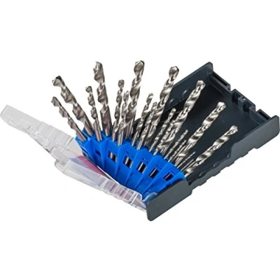 Abbildung von kwb Professional PowerBox Metallbohrer Satz Bohrer Set, 19 teilig, HSS Stahl, Ø 1 mm 10 in 0,5 schritten