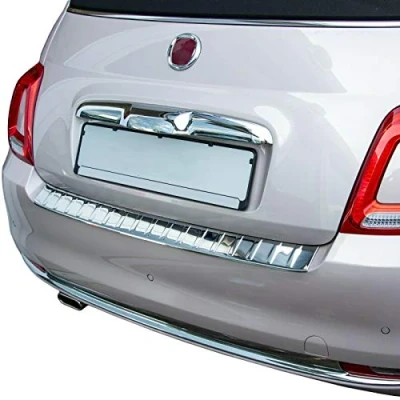 Abbildung von Ladekantenschutz Edelstahl CHROM kompatibel für FIAT 500 FACELIFT 500C CABRIO 2016 2020 premium Qualität von RECAMBO
