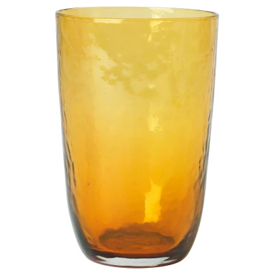Abbildung von Broste Copenhagen HAMMERED Trinkglas amber 0,5 l (1 Stück)