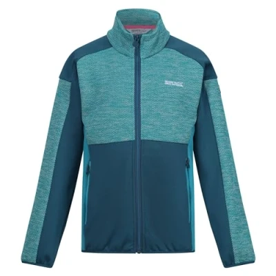 Abbildung von Regatta Mädchen Kids&#039; Junior Highton Iii Full Zip Fleece, Tahoe Blue/Moroccan Blue, 5 6 Jahre