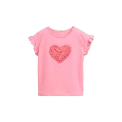 Abbildung von TOM Tailor MIT Volants Tshirt basic für Kinder, Größe: 92/98, Sunrise pink