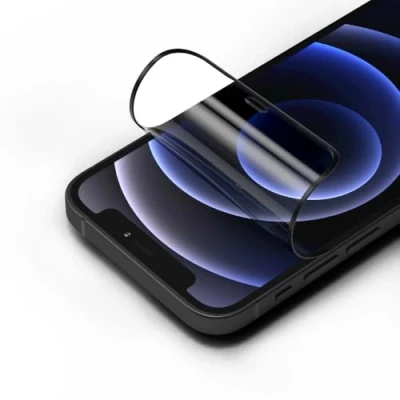 Abbildung von RhinoShield Impact Screen Pro Transparent Bildschirmschutz kompatibel mit [iPhone 12 mini] Überlegener Aufprallschutz, kratzfest, Blaulichtfilter, inkl. Ausrichtungsrahmen