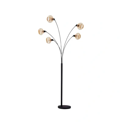 Abbildung von Lindby Stehleuchte Lielle, Bambus natur, 5 flg., 190 cm