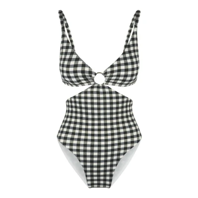 Abbildung von Lingadore Badeanzug, Damen, Größe: 36, Square print