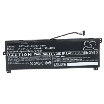Abbildung von vhbw Akku Ersatz für MSI 4ICP5/41/119, BTY M48 Notebook (3250mAh, 15,2V, Li Polymer)