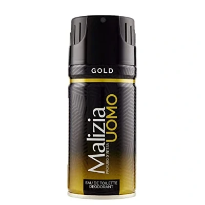 Abbildung von 12x MALIZIA UOMO Gold mann deo 150ml deospray spray deodorant Edt Parfüm