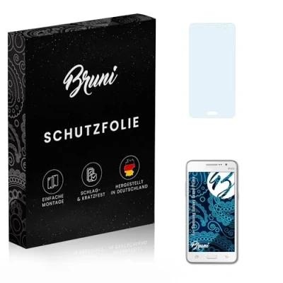 Abbildung von Bruni Schutzfolie kompatibel mit Samsung Galaxy Grand Prime Folie, glasklare Displayschutzfolie (2X)