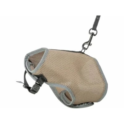 Abbildung von Trixie Soft harness cat, with lead, 2442 cm, 1.20 m, taupe