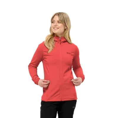 Abbildung von Jack Wolfskin Baiselberg FZ Outdoorjacke, Damen, Größe: XL, Vibrant red
