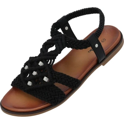 Abbildung von Palado Riemensandalette, Damen, Größe: 37, Schwarz Schuhe