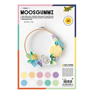 Abbildung von folia Moosgummi mehrfarbig