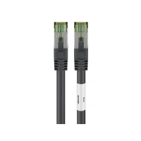 Abbildung von Goobay 66728 RJ45 Patchkabel mit CAT 8.1 S/FTP Rohkabel / Stecker 8K Gaming PS5 Playstation 5 2.000 MHz OFC Netzwerkkabel Schwarz LAN Kabel 20m