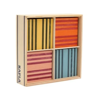 Abbildung von KAPLA® Spielbauklötze OCT OCTOCOLOR 100er Box Holzplättchen