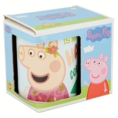 Abbildung von Peppa PIG WUTZ Becher Tasse IM Geschenkkarton Trinkflasche für Kinder, Größe: One Size, Rosa