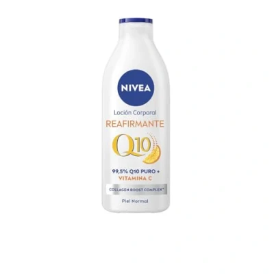 Abbildung von NIVEA Q10 straffende Körperlotion (1 x 400 ml), feuchtigkeitsspendende Körpercreme für normale Haut, mit Collagen Boost Complex und 99,5% reines