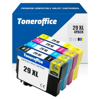 Abbildung von 29 Druckerpatrone XL Multipack 4er Set für Epson T2991 T2992 T2993 T2994 T2996 Druckerpatronen Kompatibel 1x Schwarz ( 665 S.) Cyan 625 Magenta Gelb