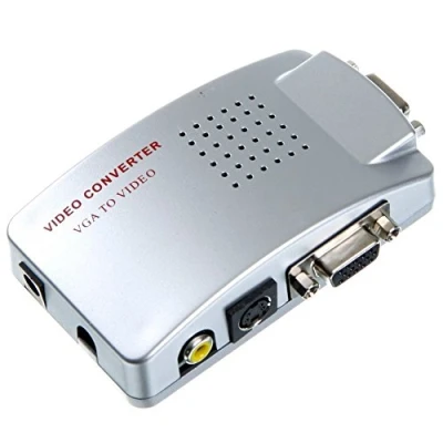 Abbildung von Saldi Zeit Konverter Video VGA auf AV Adapter RCA S für PC Monitor Projektor