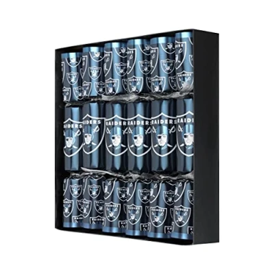 Abbildung von FOCO Las Vegas Raiders NFL Amerikanischer Fußball Packung mit 6 Weihnachtsfeier Gefälligkeiten