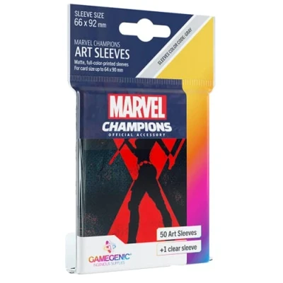 Abbildung von Gamegenic, Marvel Champions Sleeves Black Widow, Sleeve color code: Gray