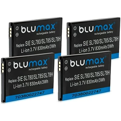 Abbildung von Blumax 4X Akku kompatibel mit Siemens SL78 / SL 78H Li Ion 830mAh