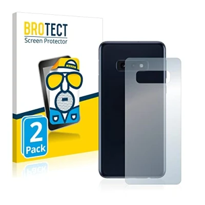 Abbildung von BROTECT Entspiegelungs Schutzfolie für Samsung Galaxy S10e (Rückseite) (2 Stück) Matte Displayschutz Folie, Anti Reflex, Fingerprint