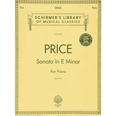 Abbildung von Sonata in E Minor: Piano Solo (Schirmer&#039;s Library of Musical Classics): Schirmer Classics Volume 2023 Nfmc 2024 2028 Selection