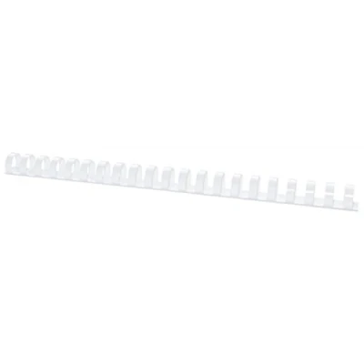 Abbildung von OFFICE PRODUCTS Bindekämme, A4, 19mm (165 Blatt), 100 Stück, weiß