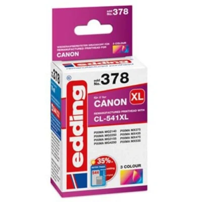Abbildung von edding Druckerpatrone EDD 378 Einzelpatrone 3 Farbig 16 ml Reichweite 540 Seiten Ersetzt Canon CL 541XL