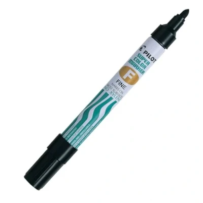 Abbildung von 12 x Pilot Permanentmarker fein 1mm Rundspitze schwarz