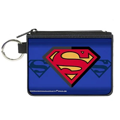 Abbildung von Buckle Down Damen Canvas Geldbörse Superman Münzgeldbörse, Mehrfarbig, 4.25&quot; x 3.25\