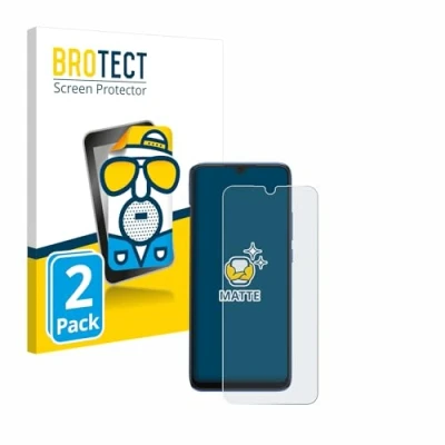 Abbildung von BROTECT Entspiegelungs Schutzfolie für Xiaomi Redmi 10C (2 Stück) Matte Displayschutz Folie, Anti Reflex, Fingerprint