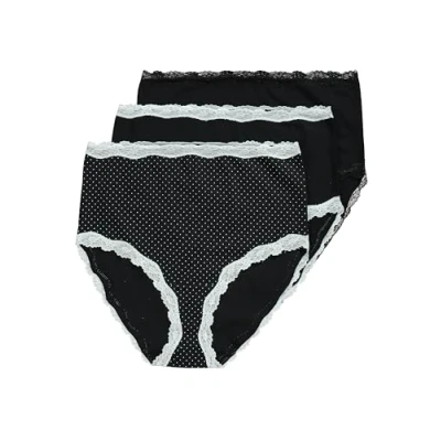 Abbildung von Ulla Popken 3 PACK TRIM MAXI Slip, Damen, Größe: 42/44, Black