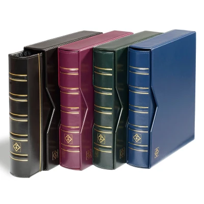 Abbildung von Leuchtturm, Optima Classic, Album (4 Ringe) ohne Inhalt, inkl. Schutzkassette Blau Abm: 250x280x65 mm. pro Stk.