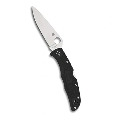 Abbildung von Spyderco Men&#039;s Einhandmesser Endura Flat Ground Glatte Klinge, Black, One Size