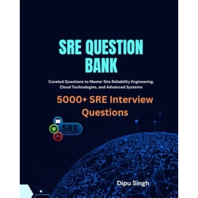 Abbildung von SRE Question Bank: 5000+ Curated Interview Questions to Master Site Reliability Engineering, Cloud Technologies, and Advanced Systems