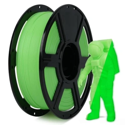 Abbildung von FLASHFORGE Glow in The Dark Rapid PLA Filament 1,75mm, Hoher Fluss Schnelles 3D Drucker Leuchtend Grün Max 500mm/s Drucken, Hohe Helligkeit und Langanhaltender Leuchteffekt