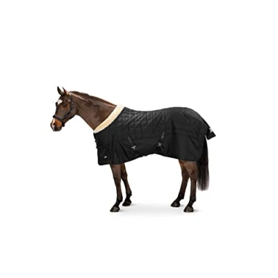 Abbildung von Eskadron Stalldecke Zeta FauxFur 100g Schwarz 135/185