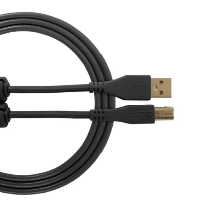 Abbildung von UDG Kabel USB 2.0 (A B) High Speed Audio optimiertes A Stecker auf B Stecker. Schwarz 2 m