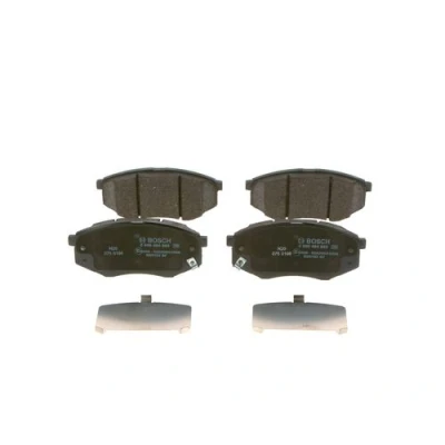 Abbildung von BOSCH 0 986 494 692 Bremsbelagsatz Low Metallic mit akustischer Verschleißwarnung Anti Quietsch Blech HYUNDAI: ix20, SONATA 6, ix35, KIA: SOUL 2