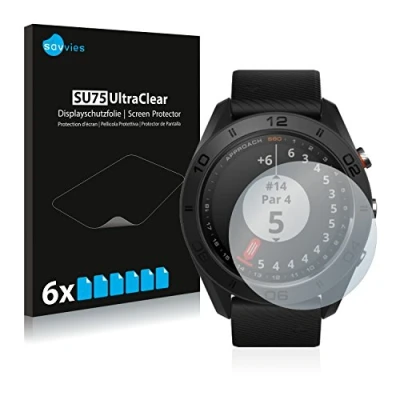 Abbildung von Savvies 6 Stück Schutzfolie für Garmin Approach S60 Displayschutz Folie Ultra Transparent