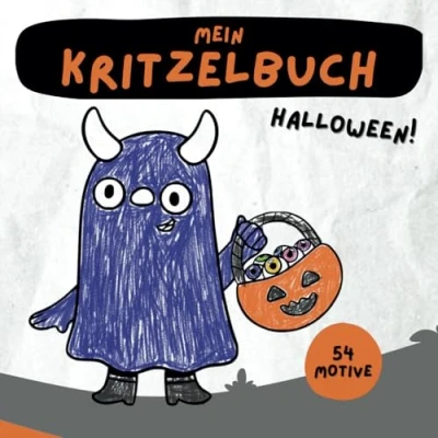Abbildung von Mein Kritzelbuch: Halloween: Malbuch für Kleinkinder ab 3 Jahren Ausmalbuch Jungen und Mädchen ideales Geschenk Kinder zwischen 1/2/3/4/5/6/7/8/9/10