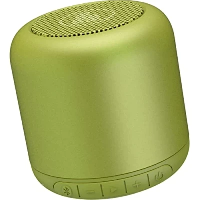 Abbildung von Hama 00188214 Drum 2.0 Mobiler Bluetooth Lautsprecher, 3,5 W, Gelbgrün, 7 x 6,3 cm