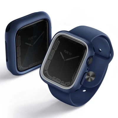 Abbildung von Apple Watch 44 mm Bumper Uniq Moduo Silikon Und TPU (weich) Smartwatch Armbänder