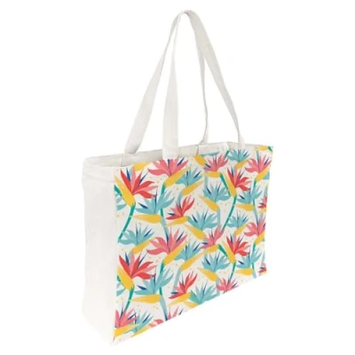 Abbildung von Draeger Paris Tote Bag Fahrräder &quot;Beau comme un vélo&quot; (auf Französisch) leicht, robust und ultraweich geräumige Innenseite aus 100% Baumwolle Einkaufstasche wiederverwendbar