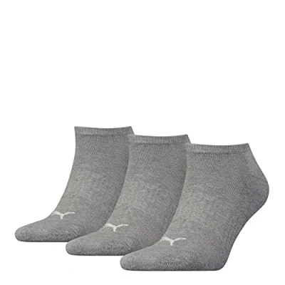 Abbildung von Puma Unisex Sneaker Socken, Grau, 39/42 (3er Pack)